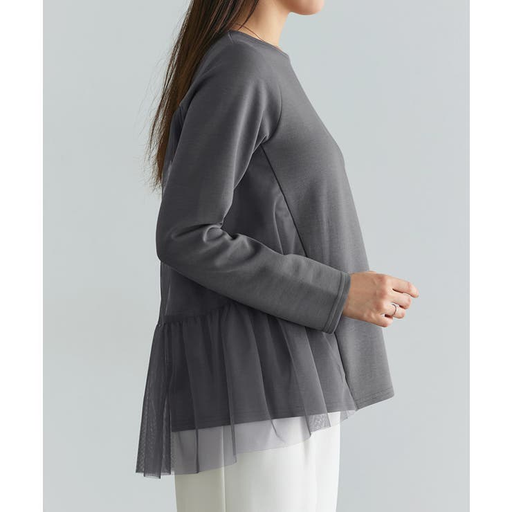 ティアードチュールドッキングプルオーバー プルオーバー チュール素材 | Pierrot | 詳細画像7 