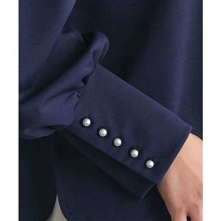 選べる袖ボタンポンチプルオーバー カットソー パールボタン | Pierrot | 詳細画像8 