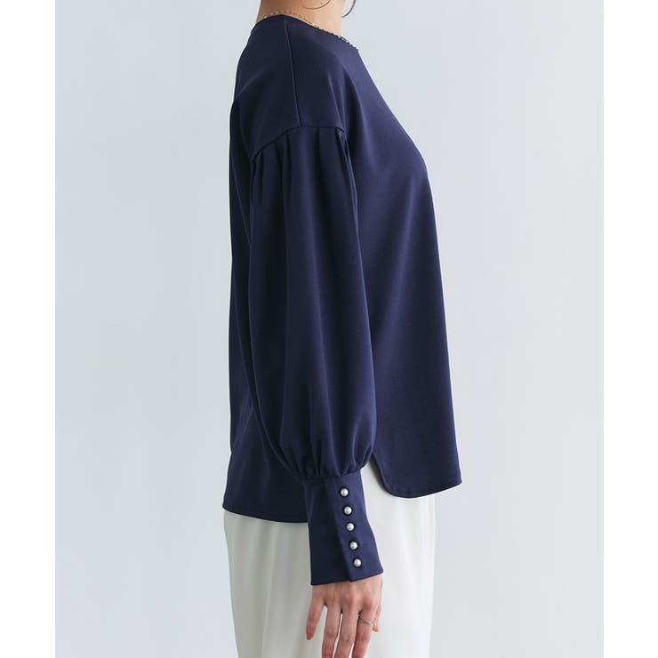 選べる袖ボタンポンチプルオーバー カットソー パールボタン | Pierrot | 詳細画像11 