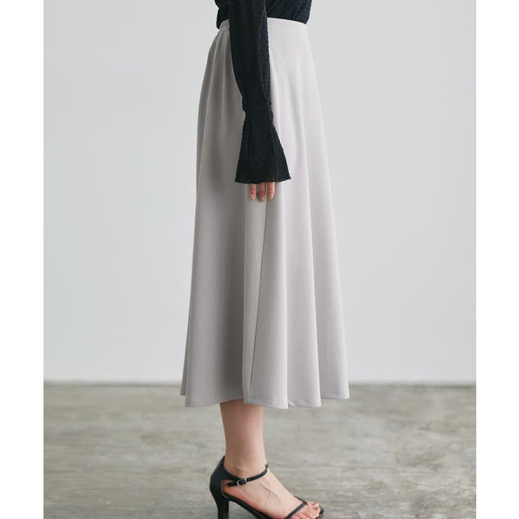 機能性2丈フレアスカート フレアスカート 洗える[品番：PRTW0005349