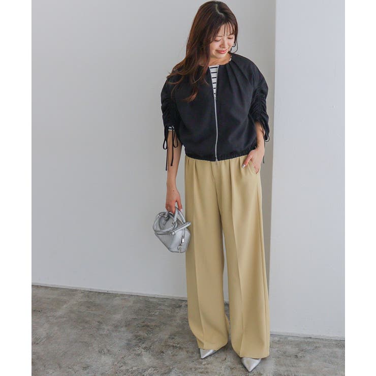 ドロストショルダーブルゾン ブルゾン リネンタッチ | Pierrot | 詳細画像27 