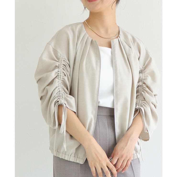 ドロストショルダーブルゾン ブルゾン リネンタッチ | Pierrot | 詳細画像19 