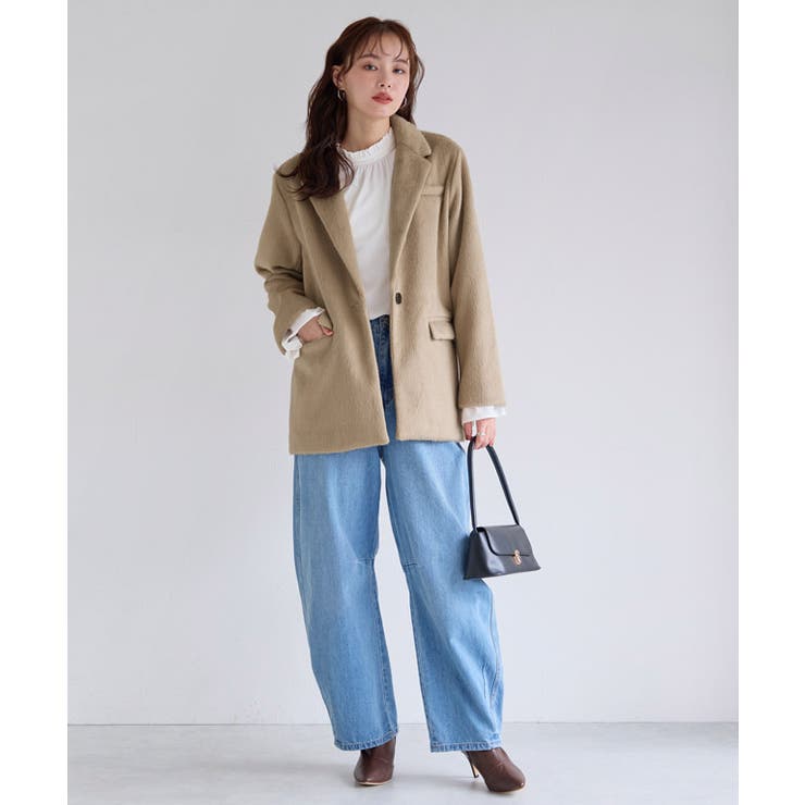 シャギーテーラードジャコット ジャコット テーラード | Pierrot | 詳細画像27 