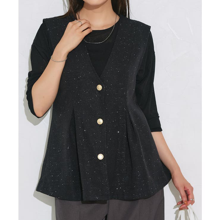 ラメタックジレ ジレ ラメ | Pierrot | 詳細画像24 