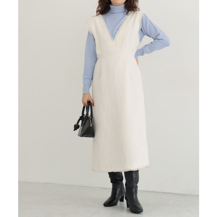 ツイードVネックジャンパースカート ジャンパースカート ジャンスカ | Pierrot | 詳細画像33 