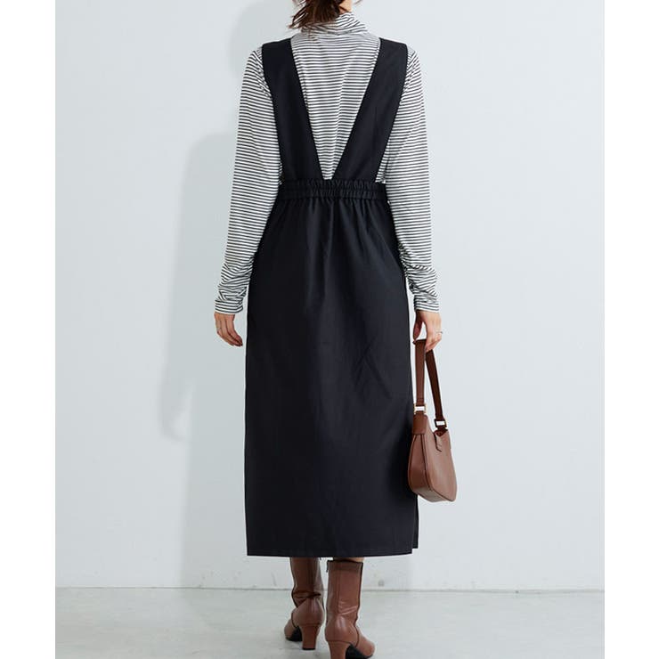 無地と柄から選べるラップ風ジャンパースカート ジャンパースカート ジャンスカ | Pierrot | 詳細画像8 