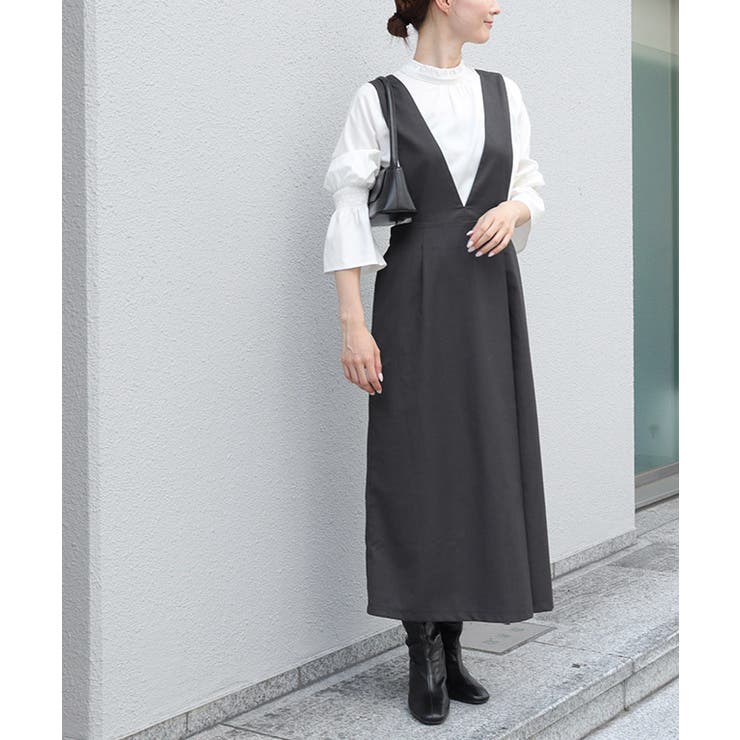 無地と柄から選べるラップ風ジャンパースカート ジャンパースカート ジャンスカ | Pierrot | 詳細画像29 