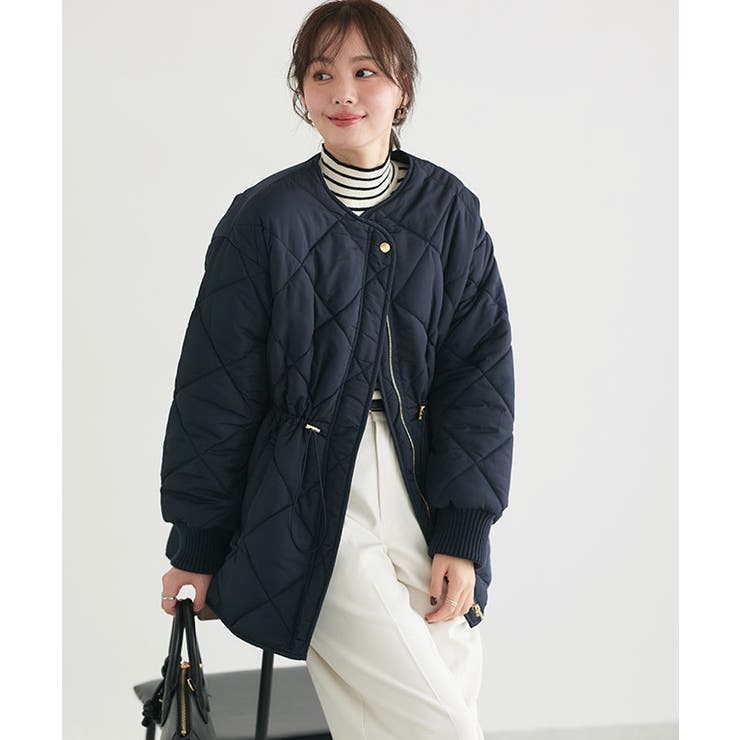 中綿キルティングドロストコート コート キルティング[品番