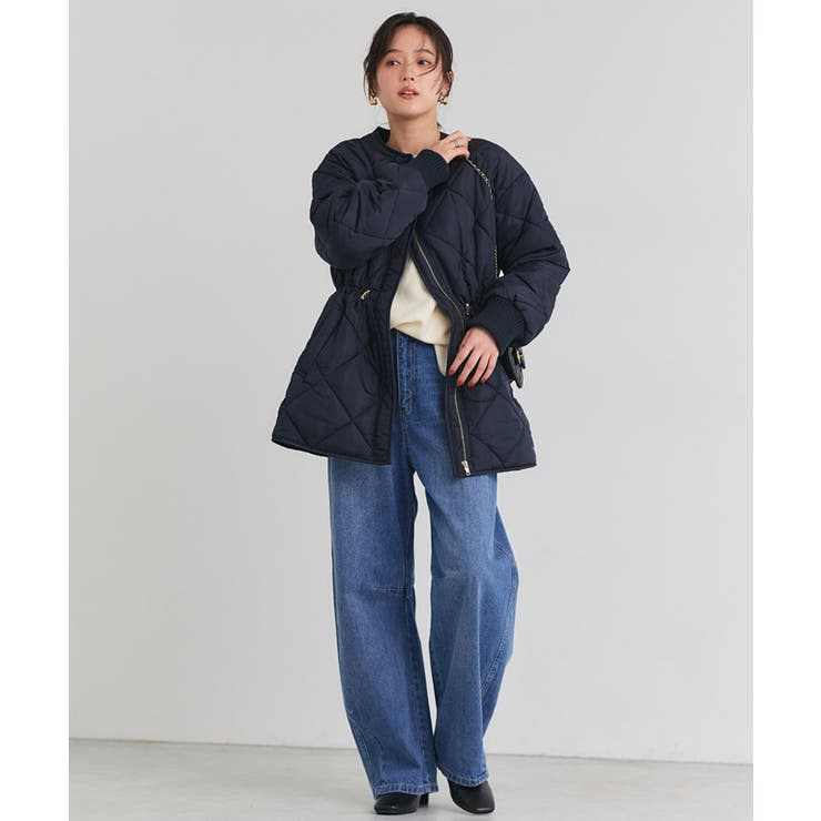 中綿キルティングドロストコート コート キルティング[品番