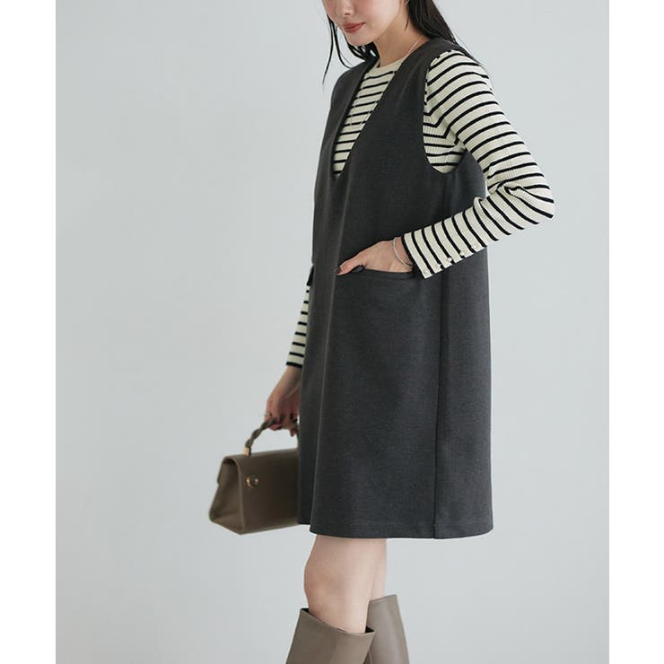 ウールタッチミニジャンパースカート ジャンパースカート ミニ丈 | Pierrot | 詳細画像28 