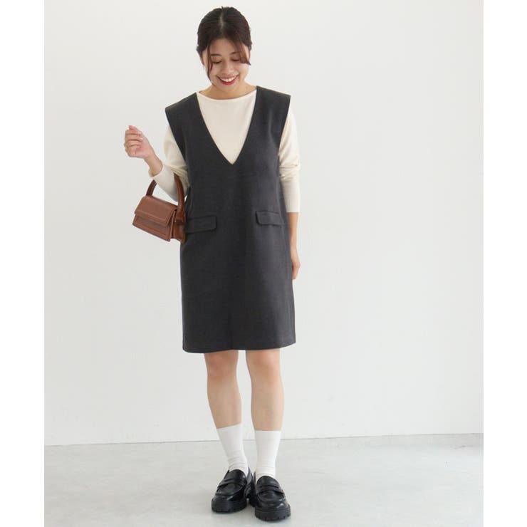 ウールタッチミニジャンパースカート ジャンパースカート ミニ丈 | Pierrot | 詳細画像30 