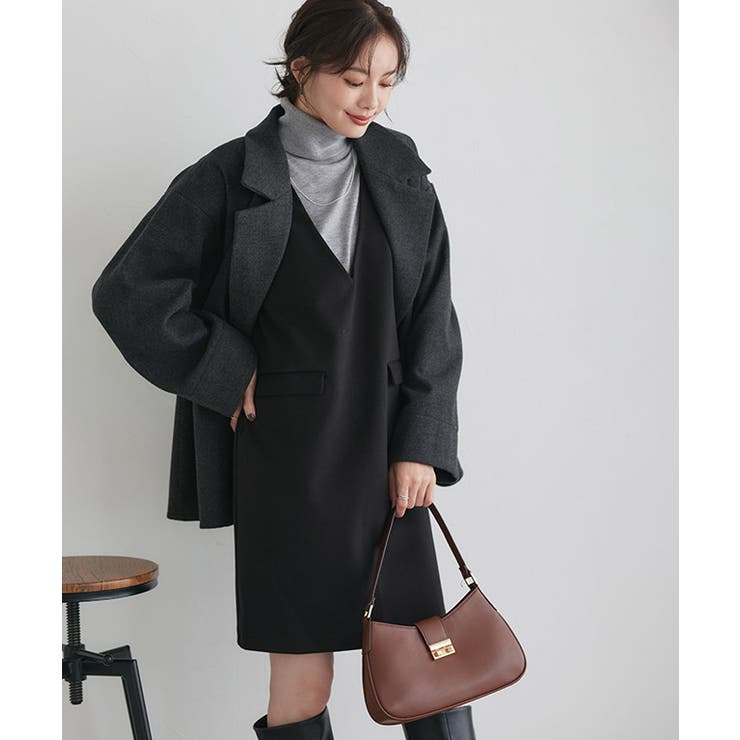 ウールタッチミニジャンパースカート ジャンパースカート ミニ丈 | Pierrot | 詳細画像22 