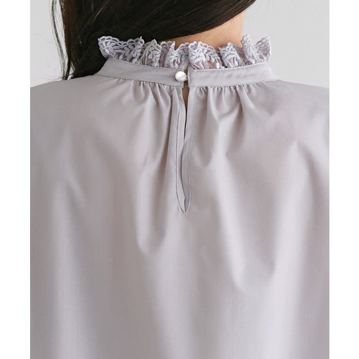 襟袖レースブラウス ブラウス レース | Pierrot | 詳細画像6 