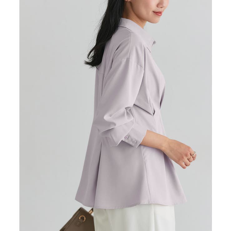 とろみウエストタックブラウス 滑らか きれいめ | Pierrot | 詳細画像15 