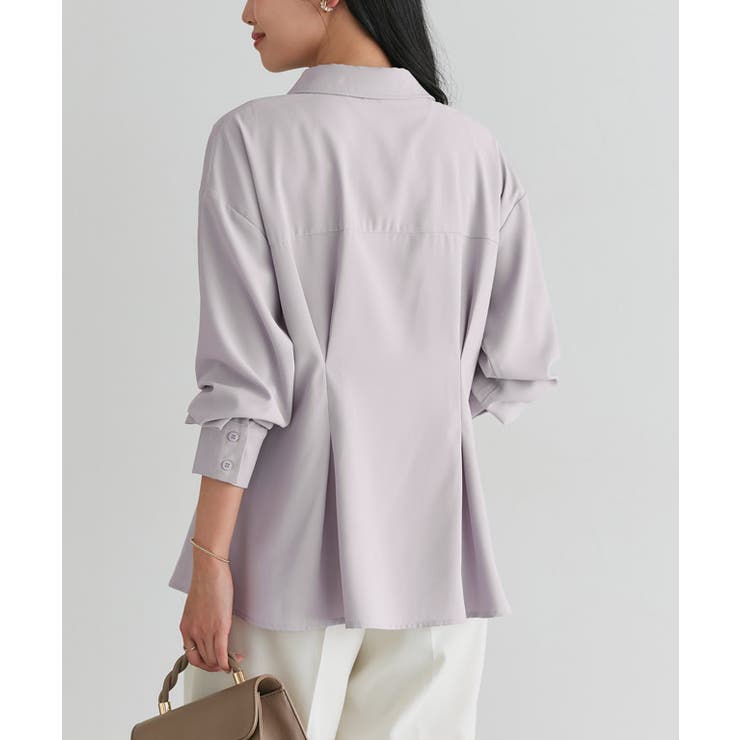 とろみウエストタックブラウス 滑らか きれいめ | Pierrot | 詳細画像17 