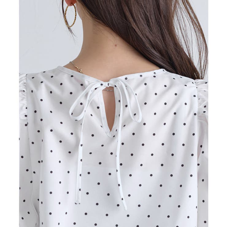 ボリュームスリーブ柄ブラウス ブラウス 大人 | Pierrot | 詳細画像5 