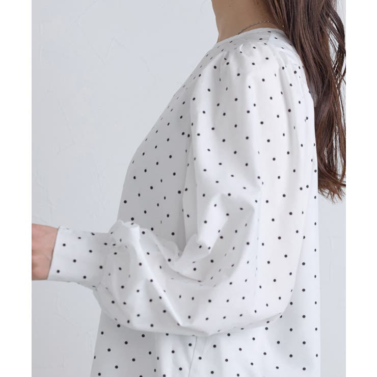 ボリュームスリーブ柄ブラウス ブラウス 大人 | Pierrot | 詳細画像6 