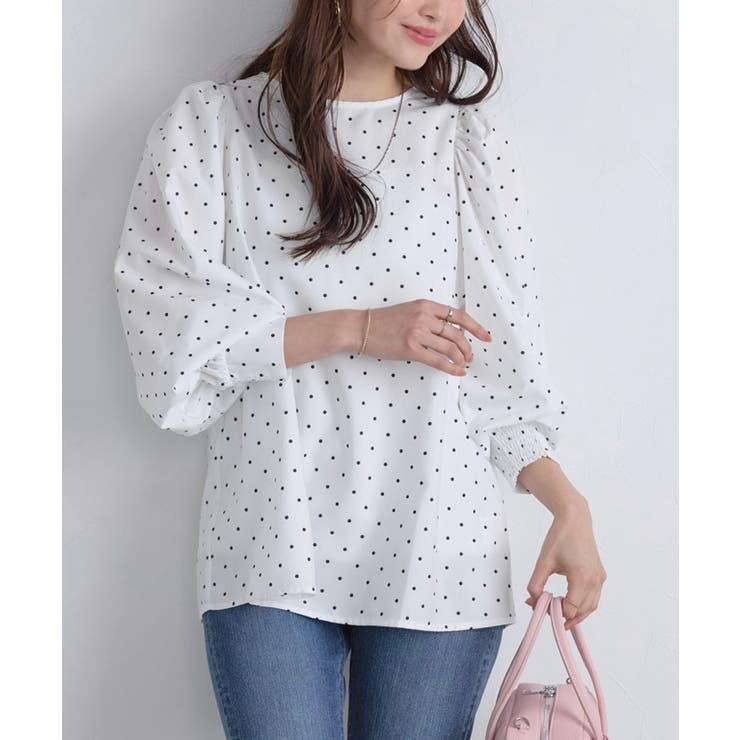 ボリュームスリーブ柄ブラウス ブラウス 大人 | Pierrot | 詳細画像20 