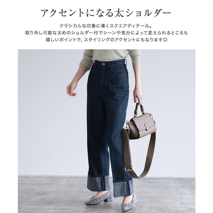 太ショルダー付きハンドバッグ バッグ ショルダーバッグ[品番
