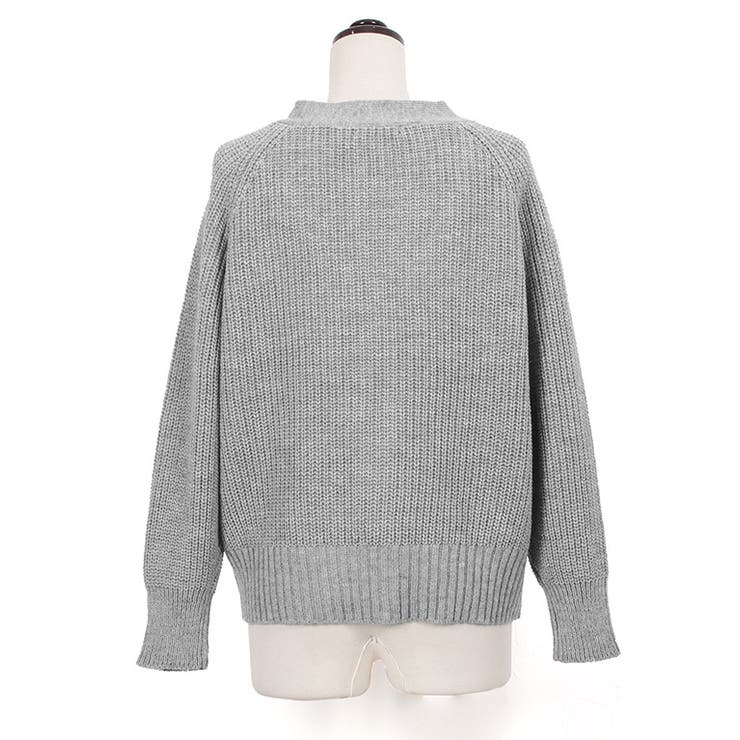 カーディガンニットセットアップ ニット セットアップ ニットアップ ベルト付き | Pierrot | 詳細画像5 