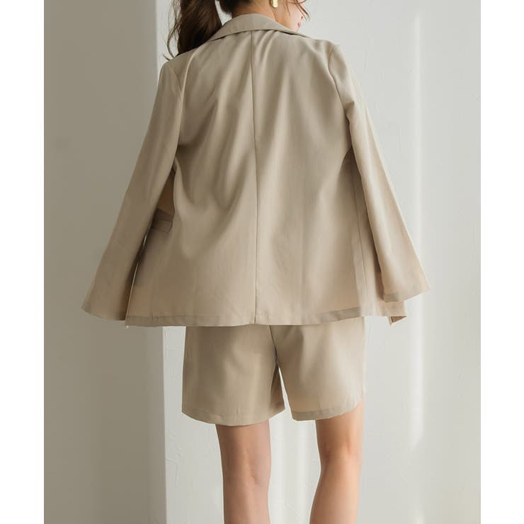 ジャケット×ハーフパンツセットアップ セットアップ ジャケット パンツ