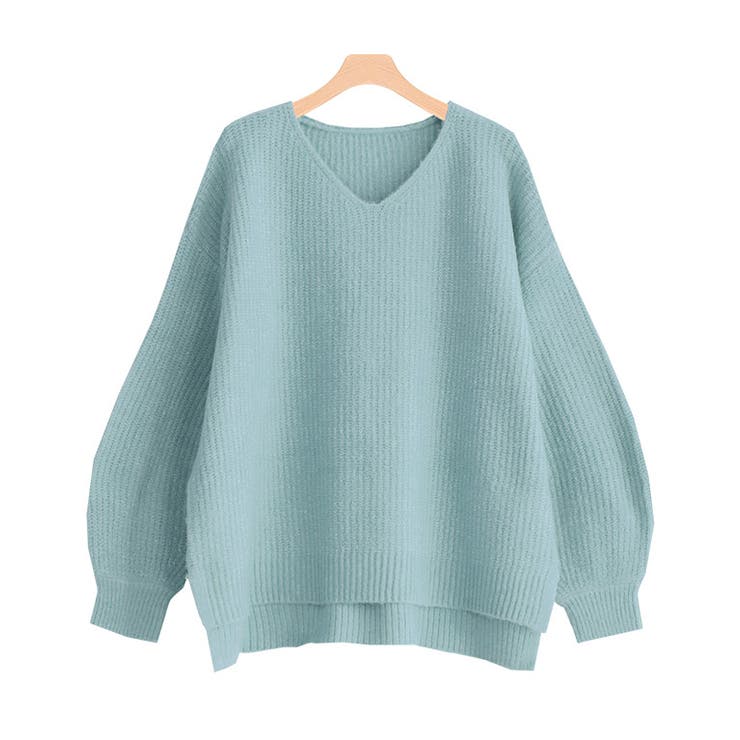 アクア | 選べるふんわりウォッシャブルボリューム袖ニット ニット セーター | Pierrot