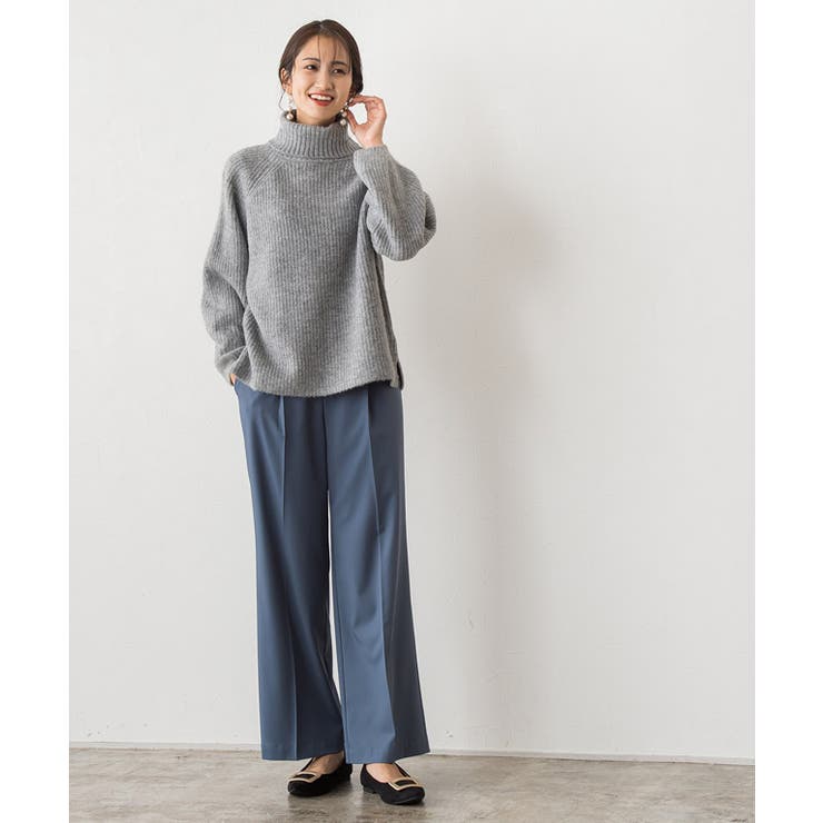 美品 Col Pierrot タートルネックコンビネーションプルオーバー a2201-013374_1r.jpg