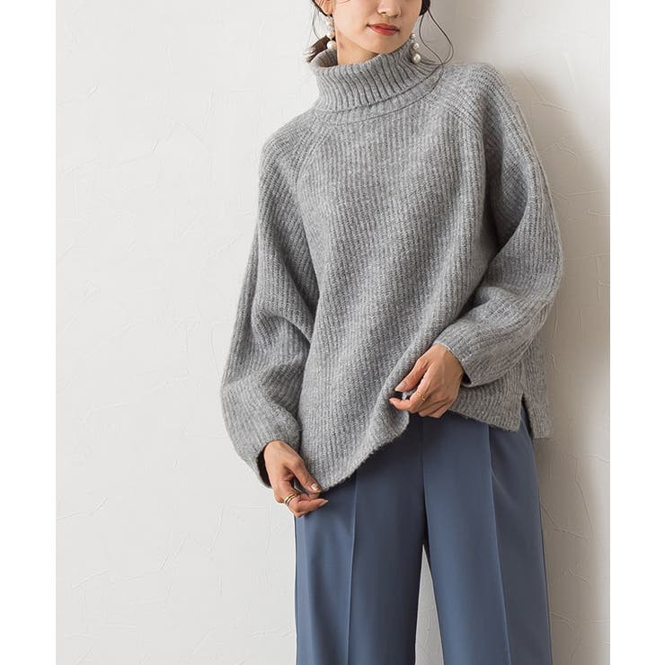 ふんわりウォッシャブルタートルニット ニット タートルネック [品番：PRTW0003282]｜pierrot（ピエロ）のレディースファッション通販｜SHOPLIST（ショップリスト）