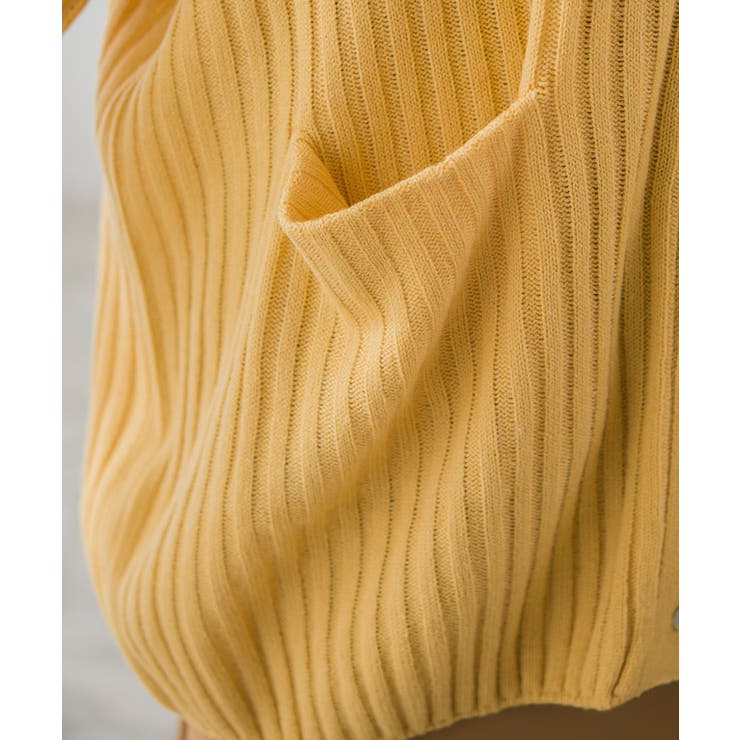 リラクシーリブニットカーディガン カーディガン カーデ ニット | Pierrot | 詳細画像6 