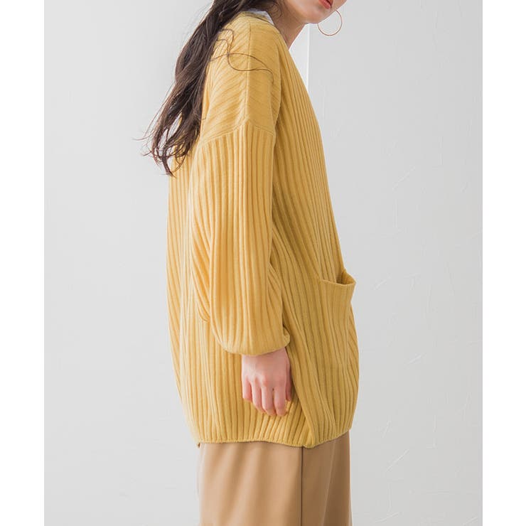 リラクシーリブニットカーディガン カーディガン カーデ ニット | Pierrot | 詳細画像10 