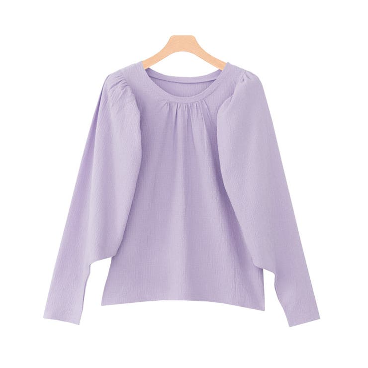 パープル | パワーショルダーブラウス ブラウス トップス | Pierrot