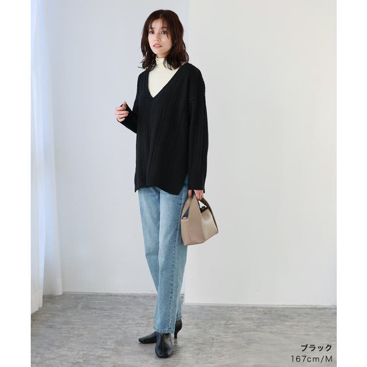 Vintage Valentino Black ニットロングケープ　マント 1990s Valentino Studio Black Knit Tunic with Beaded Fringe