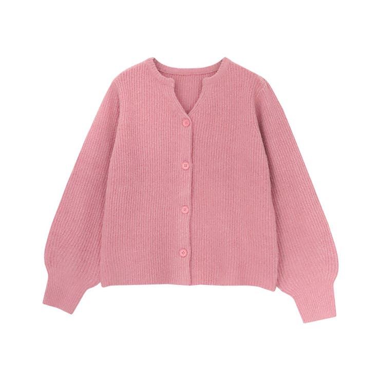 ピンク | キーネックニットカーディガン カーディガン カーデ | Pierrot