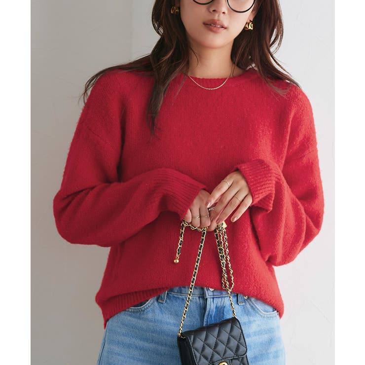 レッド | ウォッシャブル2wayニットカーディガン カーディガン ニット | Pierrot