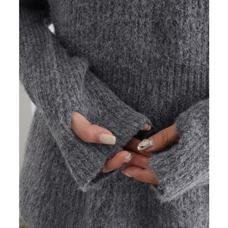 ふんわりウォッシャブルサムホールペプラムニット ニット ペプラム | Pierrot | 詳細画像6 
