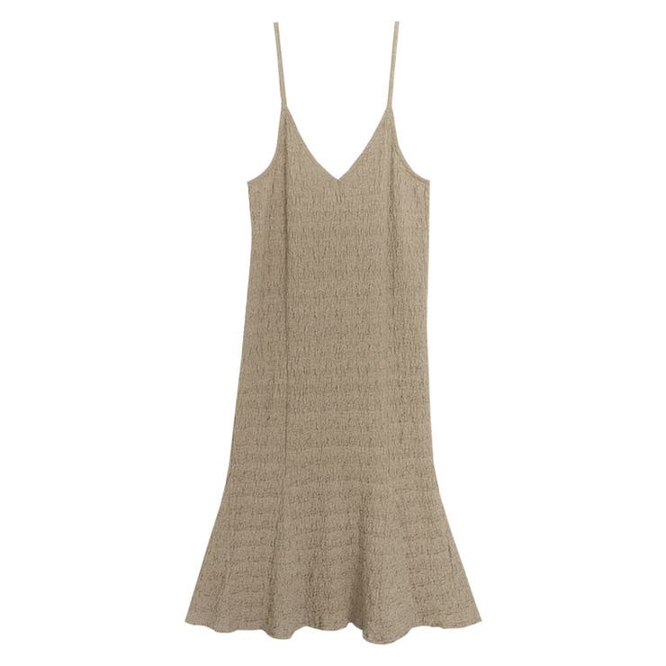 ベージュ | ふくれジャカードカットソーキャミワンピース キャミワンピ ワンピース | Pierrot