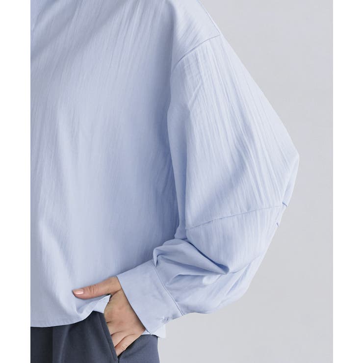 【UVケア】ランタンボリュームショートシャツ シャツ 構築袖 | Pierrot | 詳細画像5 