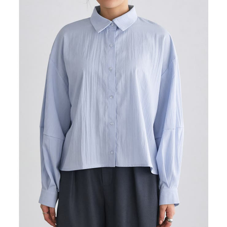 【UVケア】ランタンボリュームショートシャツ シャツ 構築袖 | Pierrot | 詳細画像6 