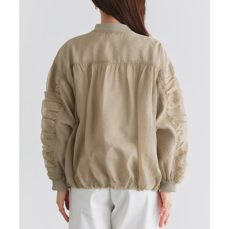 土日限定セール！　新品　LHELBIE レルビエ　シアーシャーリングブルゾン Ezick（エジック）の「Many belt シャーリングシアーブルゾン