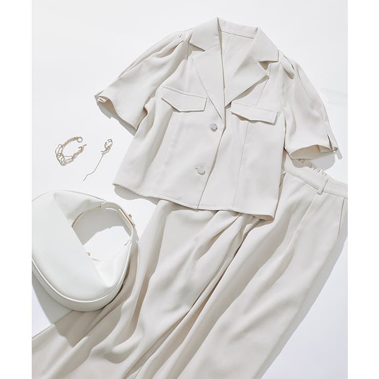 [ECLAM] タックストレートパンツ パンツ | Pierrot | 詳細画像3 