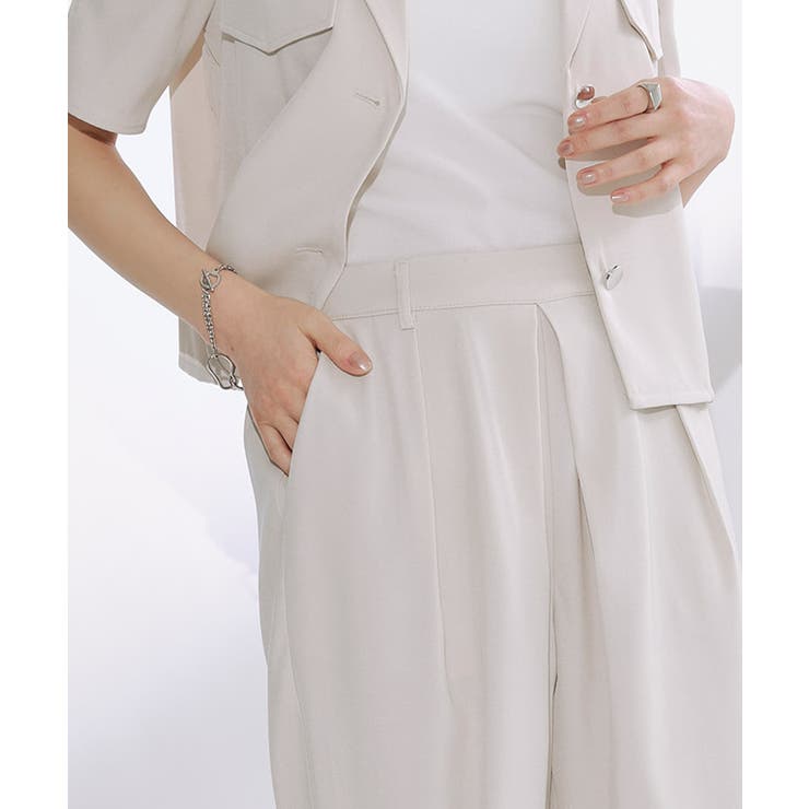 [ECLAM] タックストレートパンツ パンツ | Pierrot | 詳細画像4 