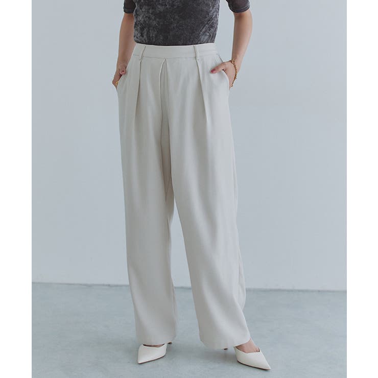 [ECLAM] タックストレートパンツ パンツ | Pierrot | 詳細画像21 