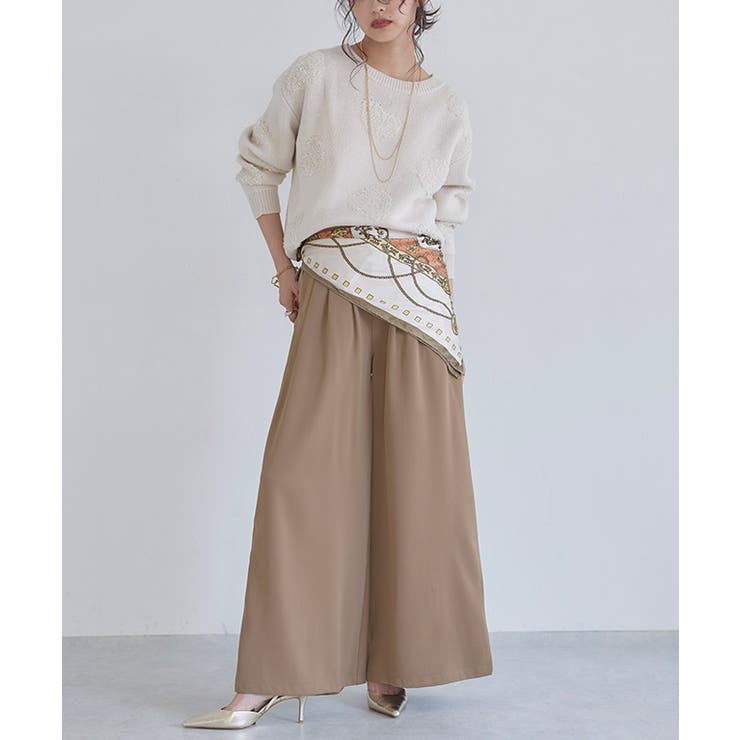 [ECLAM] ハートデザインジャカードニット ニット | Pierrot | 詳細画像16 