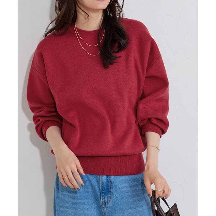 レッド | ボリュームスリーブニット ニット ボリュームスリーブ | Pierrot