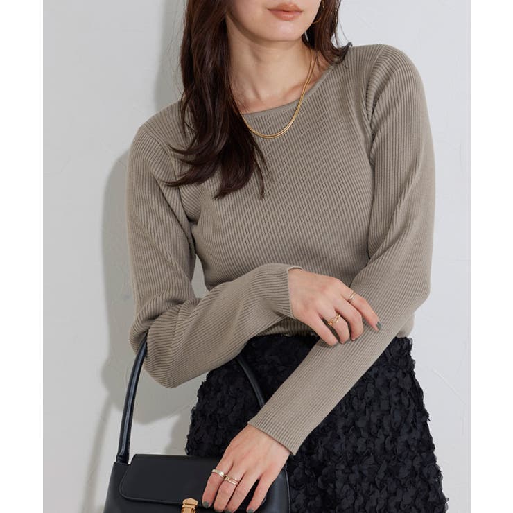 【コットンブレンド】ベーシックリブニット ニット リブ | Pierrot | 詳細画像19 