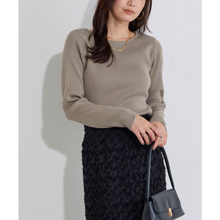 【コットンブレンド】ベーシックリブニット ニット リブ | Pierrot | 詳細画像20 