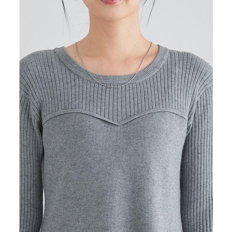 ビスチェ風ペプラムニット ニット ペプラム | Pierrot | 詳細画像4 