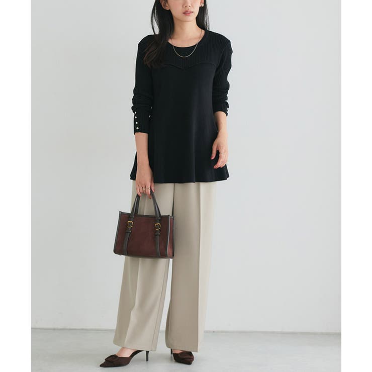 ビスチェ風ペプラムニット ニット ペプラム | Pierrot | 詳細画像25 