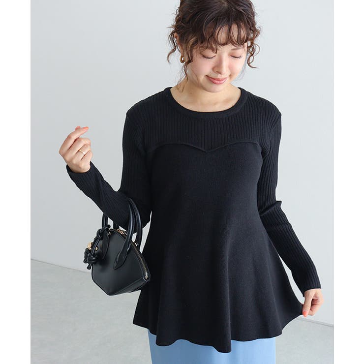 ビスチェ風ペプラムニット ニット ペプラム | Pierrot | 詳細画像28 