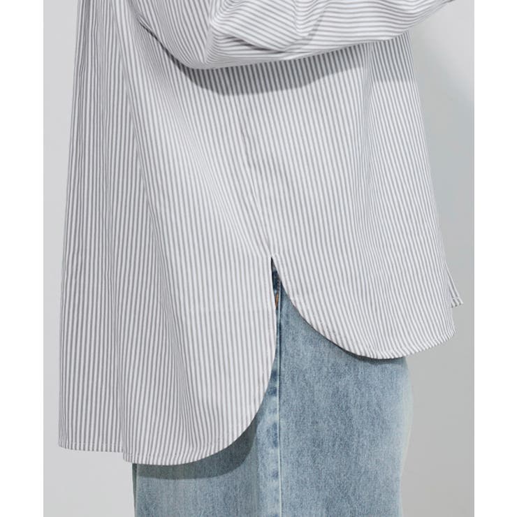 刺繍ストライプシャツ シャツ ストライプ | Pierrot | 詳細画像5 